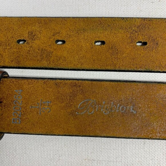 Brighton Elegant Leather Belt - Size 34, Perfect for Any Occasion!